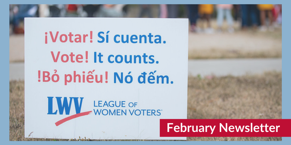 Feb Newsletter for the LWV of Arkansas